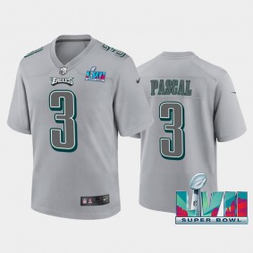 Youth Zach Pascal Philadelphia Eagles Gray Super Bowl LVII Atmosphere Jersey